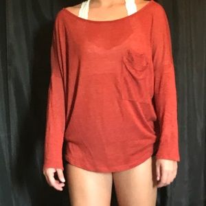 Burnt orange long sleeve