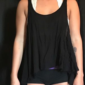 Black tank top