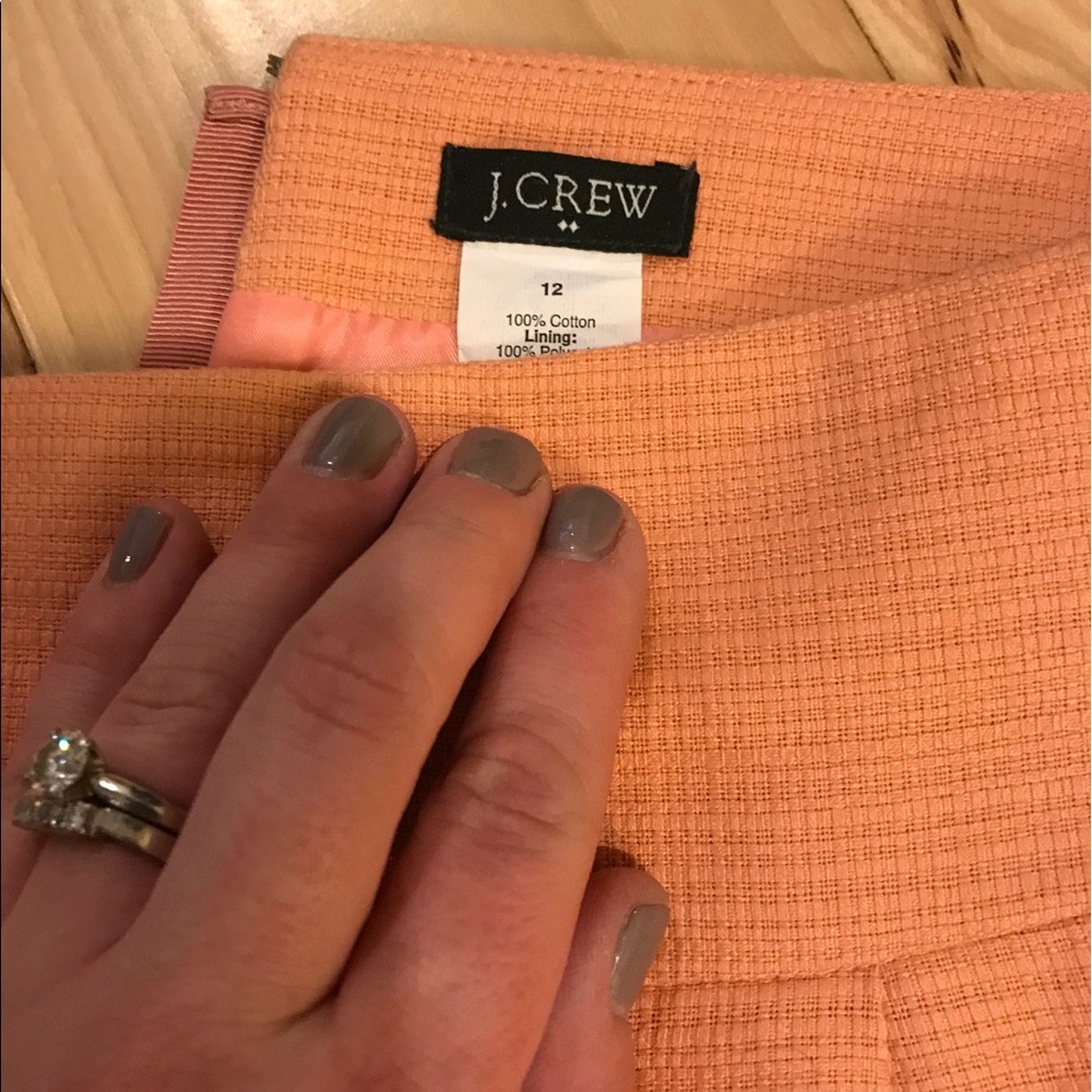 Suit skirt - coral JCrew never worn!