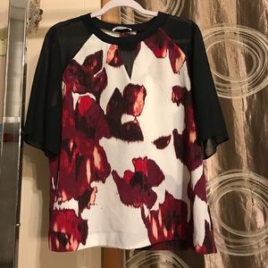 DKNYC Floral Blouse