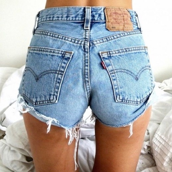Levi's 501 High Waisted Shorts - Picture 1 of 8