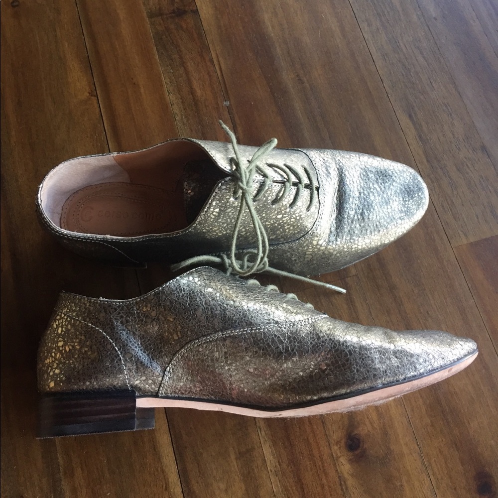 Cute and comfortable soft leather lace-ups.