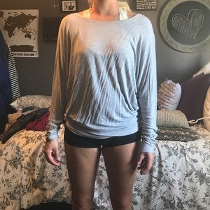 Gray slouchy shirt