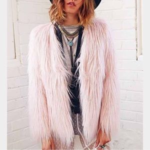 Pink furry coat ✨