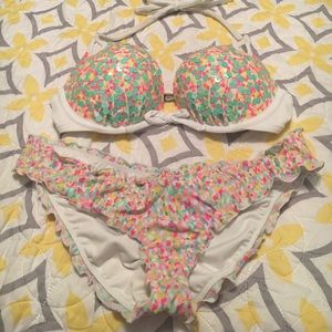 VS Gorgeous sequin top and matching ruffle bottom