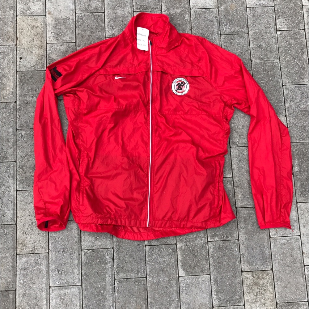 Nike Lightweight Red Rain Jacket