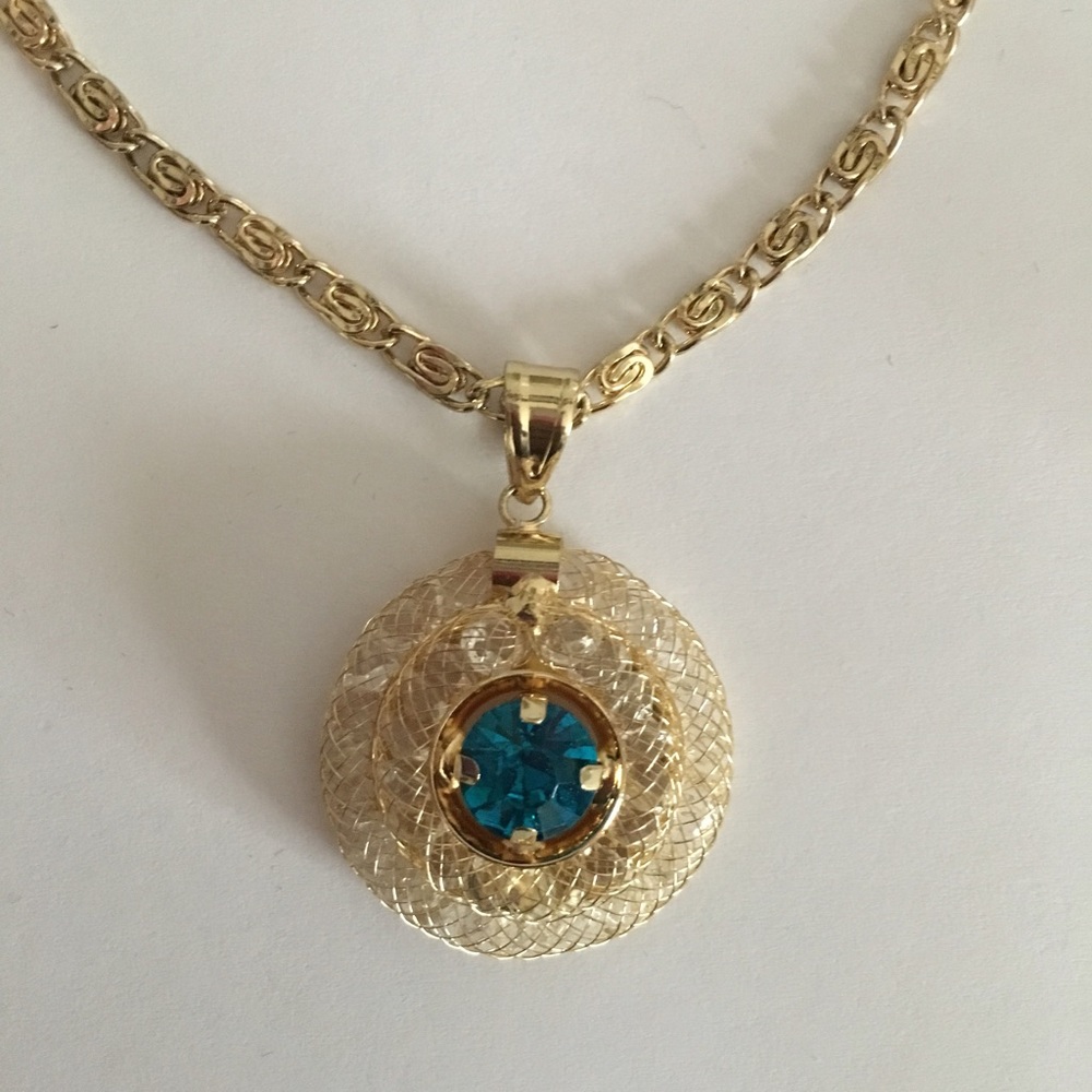Gold Mesh Jewelry Set