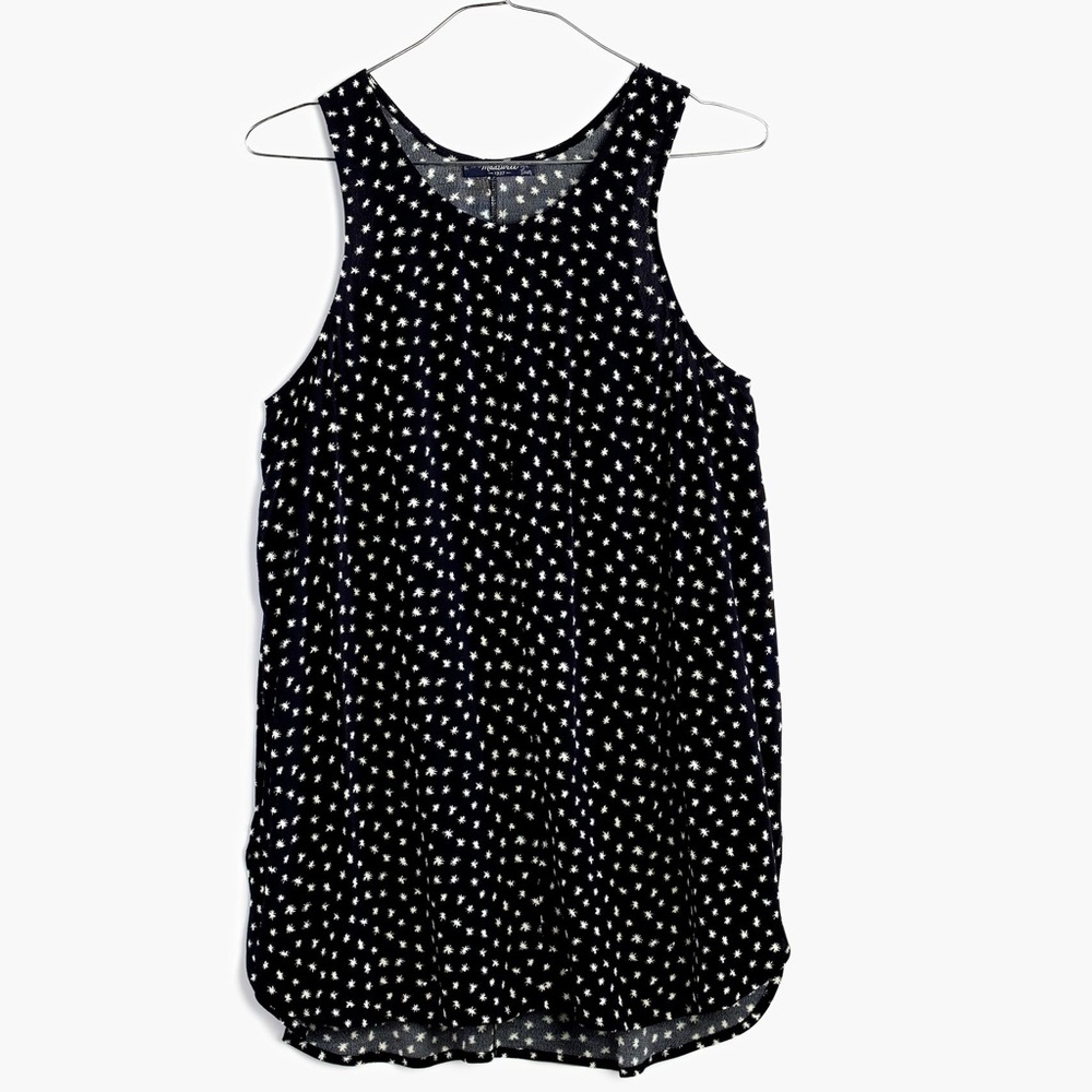 Madewell star print racerback flowy tank