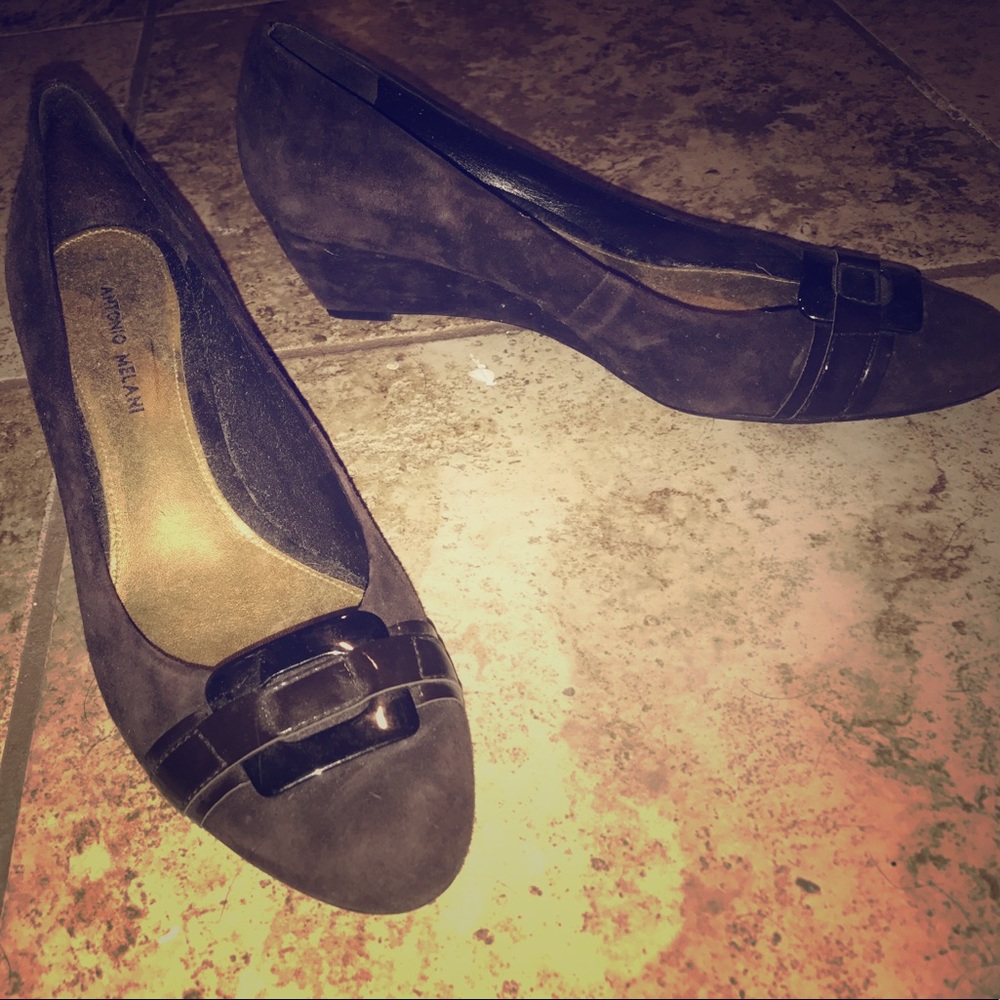 Brown Antonio Melani wedges