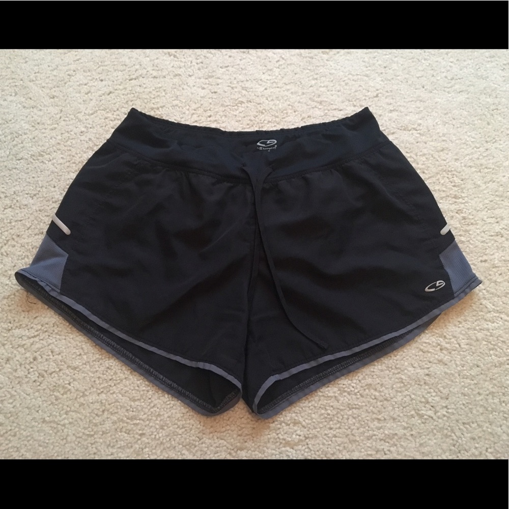 Black Champion Running Shorts