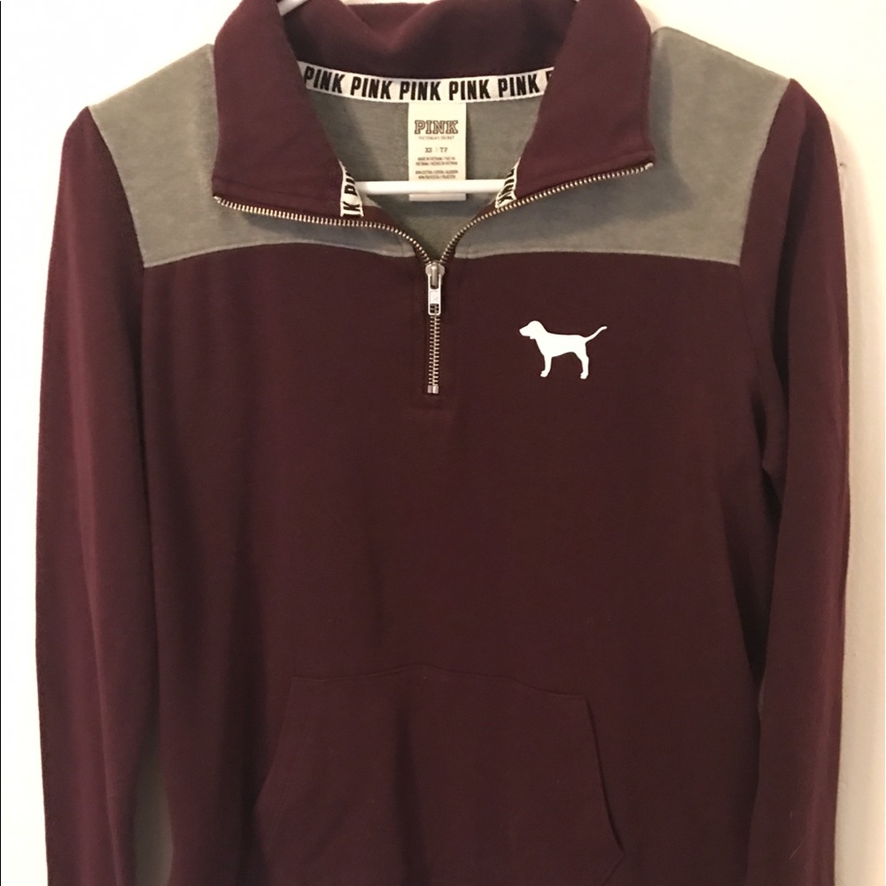 PINK HALF ZIP