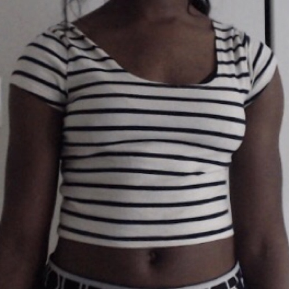 Striped Crop Top