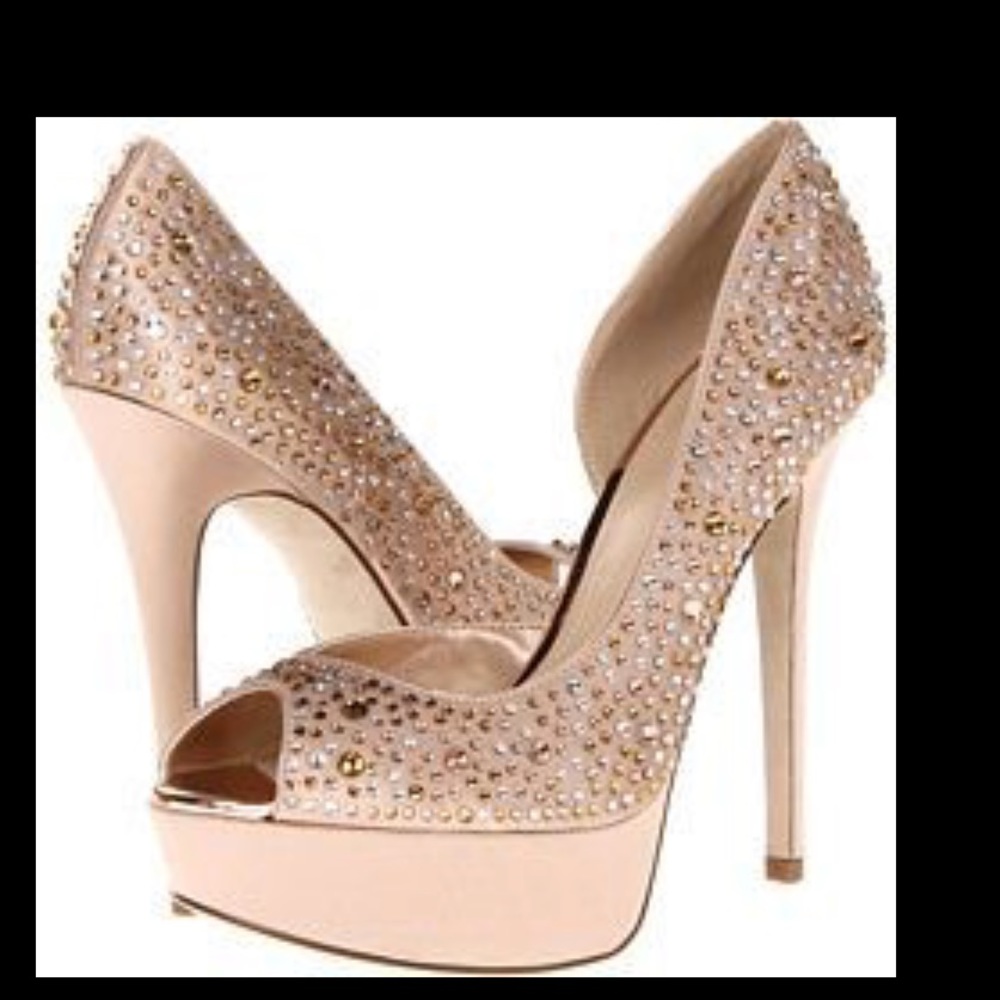 Aldo Heels rose gold color