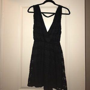 Black lace dress