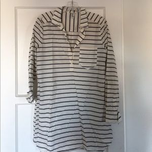 Striped tunic shirt