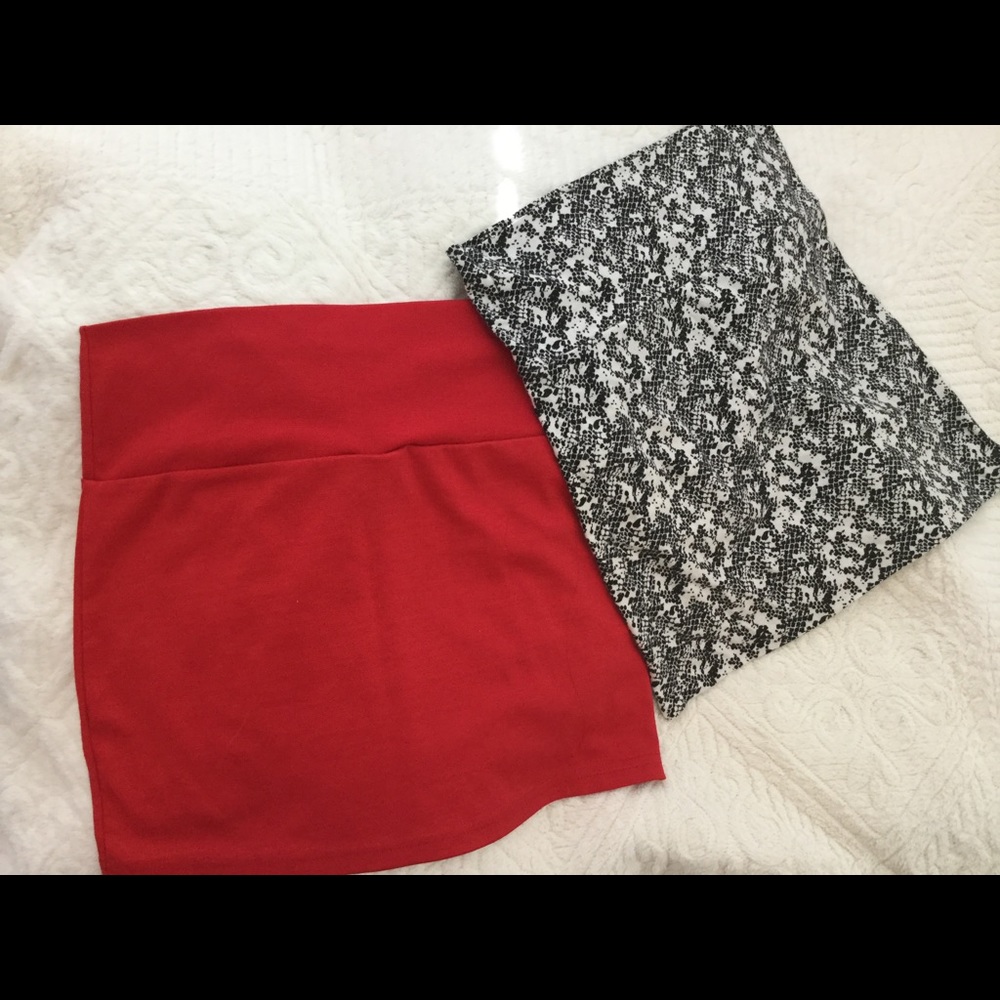 Two mini tube skirts