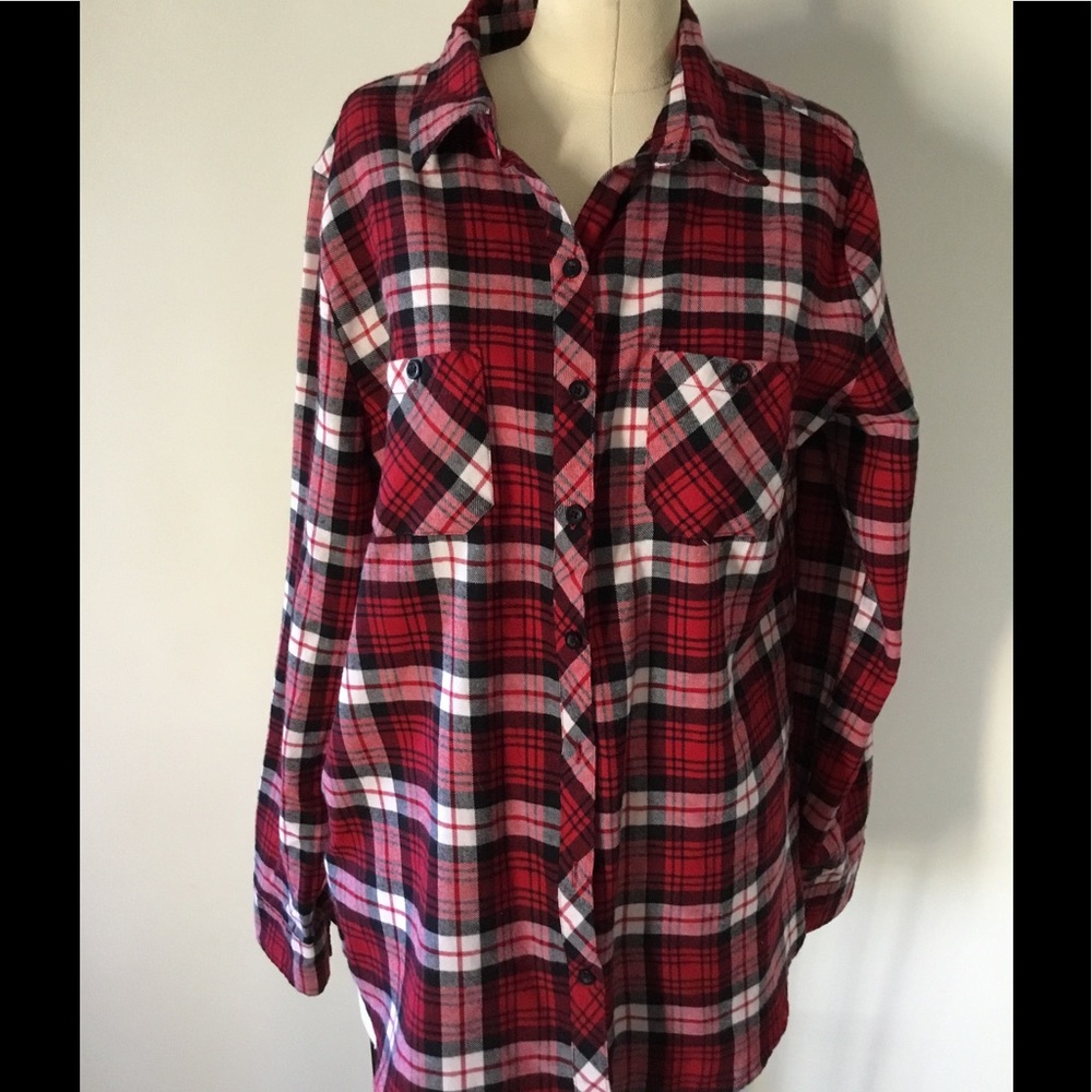 Red plaid shirt