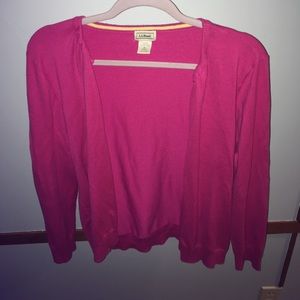 Pink L.L. Bean Cardigan size XL