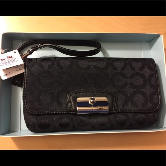 NWT, Coach Kristin Op Art Signature Clutch - Picture 2 of 5