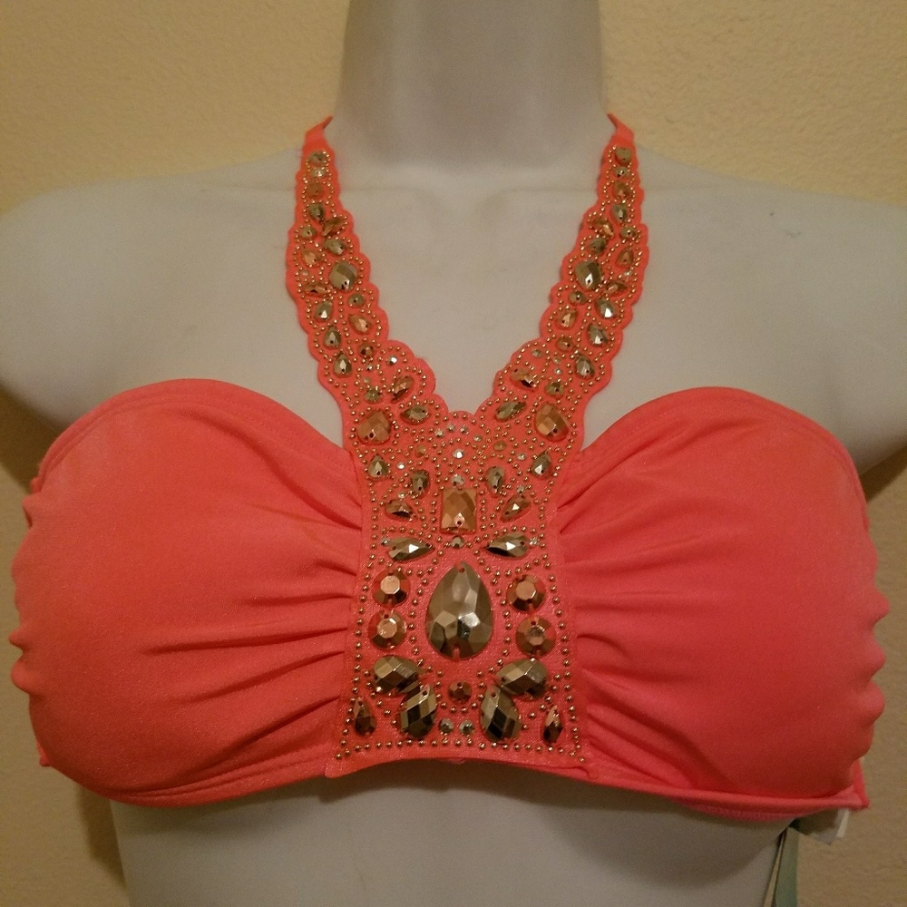 Sexy jeweled bikini top  (TOP ONLY)