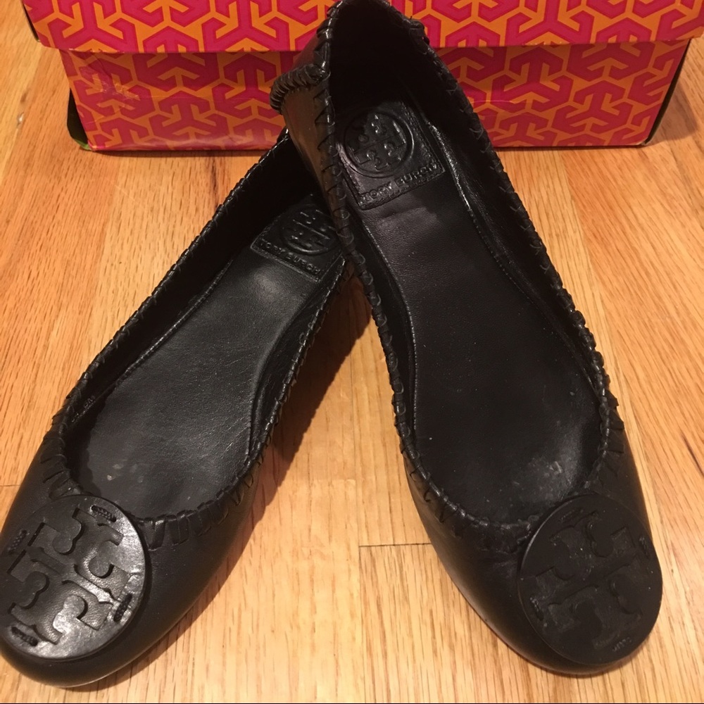Tory Burch Reva Flats Size 6 Black