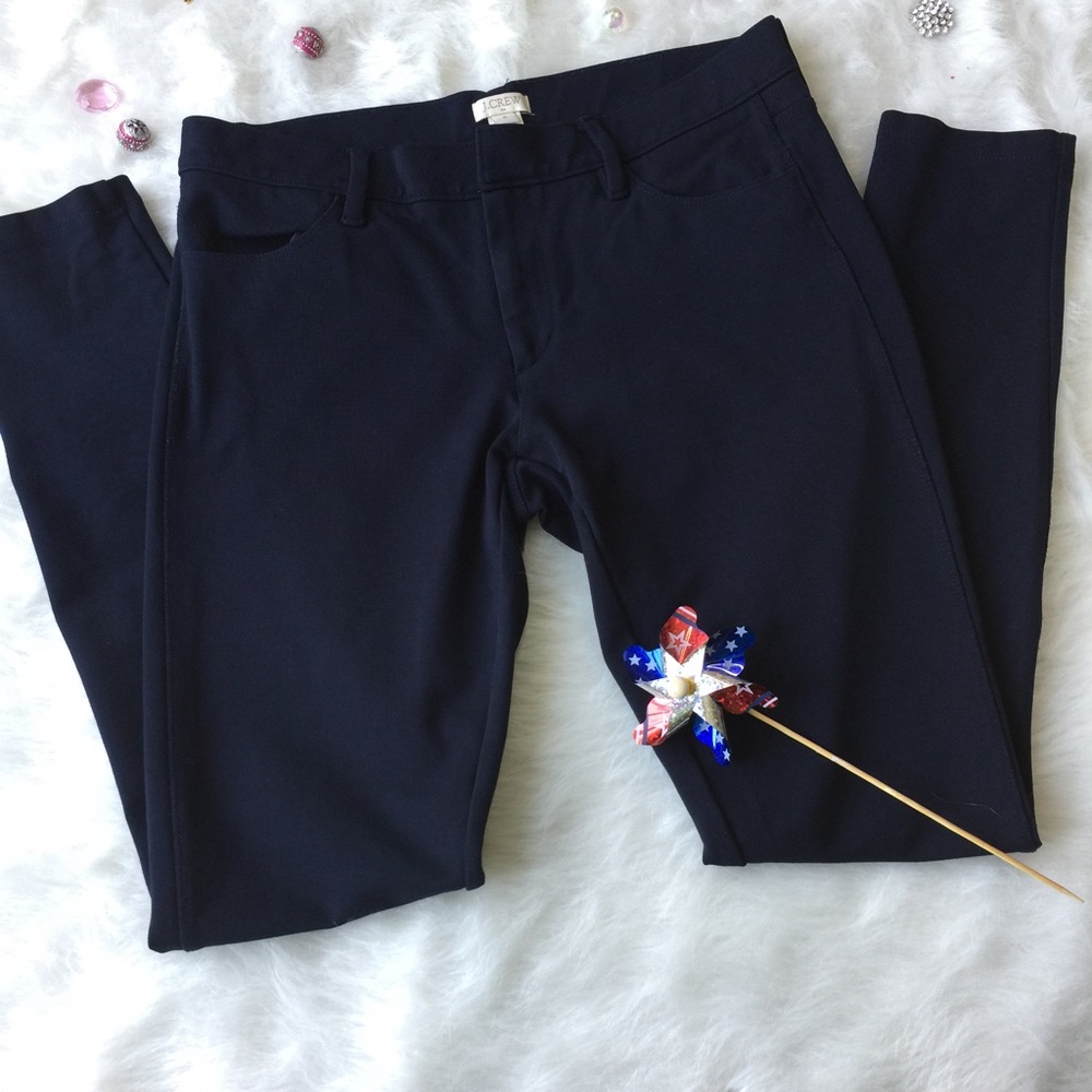 J Crew GiGi Pants with Pockets Navy Blue