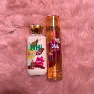 Oahu coconut sunset bath and body works set