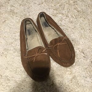 comfy, furry moccasins