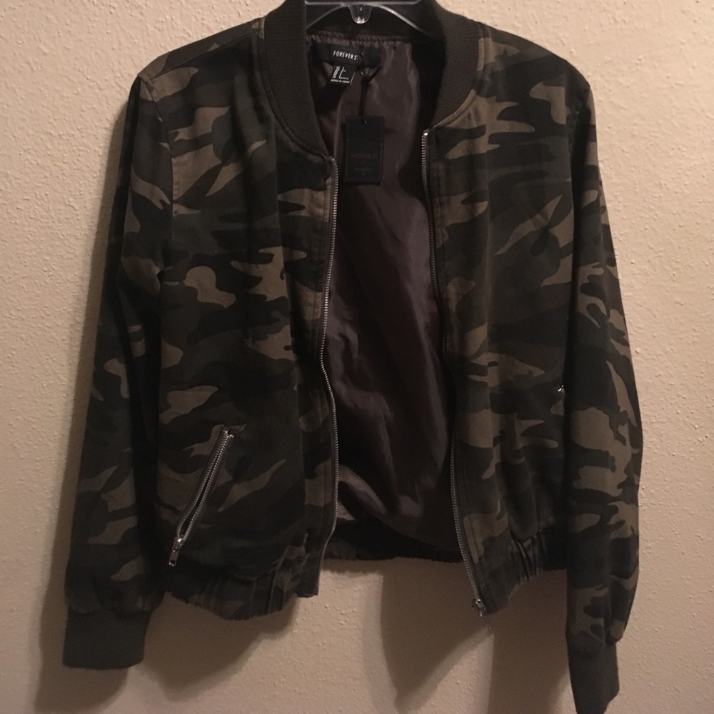Camo bomber jacket!