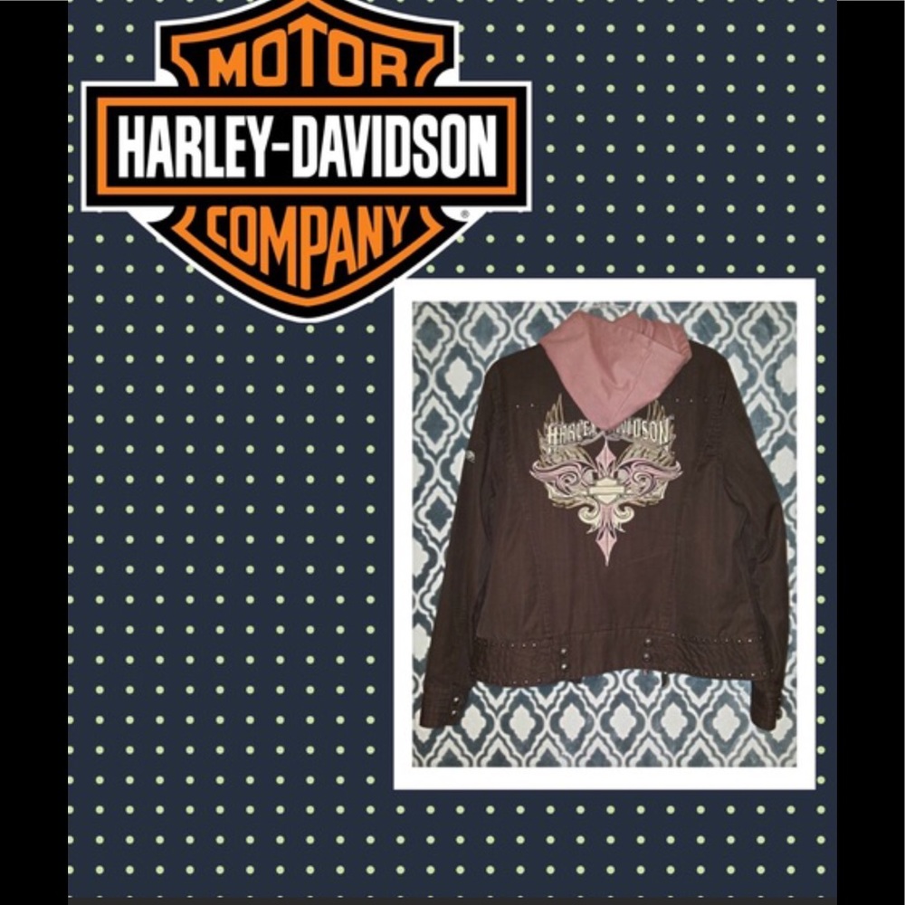 🔥 Harley-Davidson Woman's Brown Riding Jacket🔥