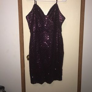 Wine Sequin Mini Dress 😍😍