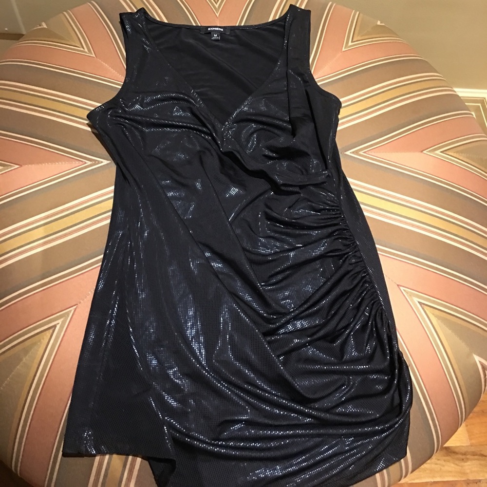 Express Black shiny top