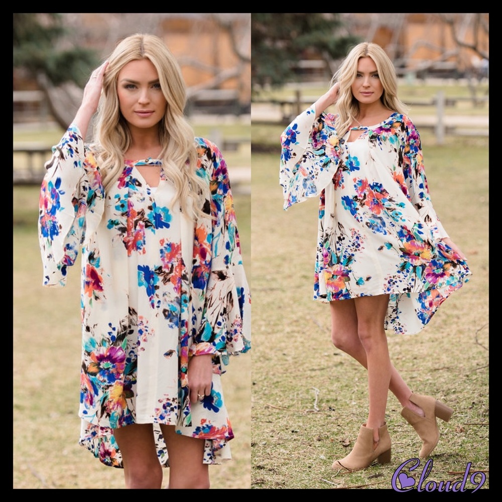 Twisted Gypsy Floral Tunic Dress🍃