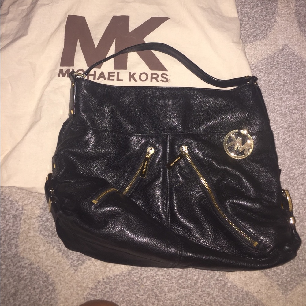 MK black hobo bag