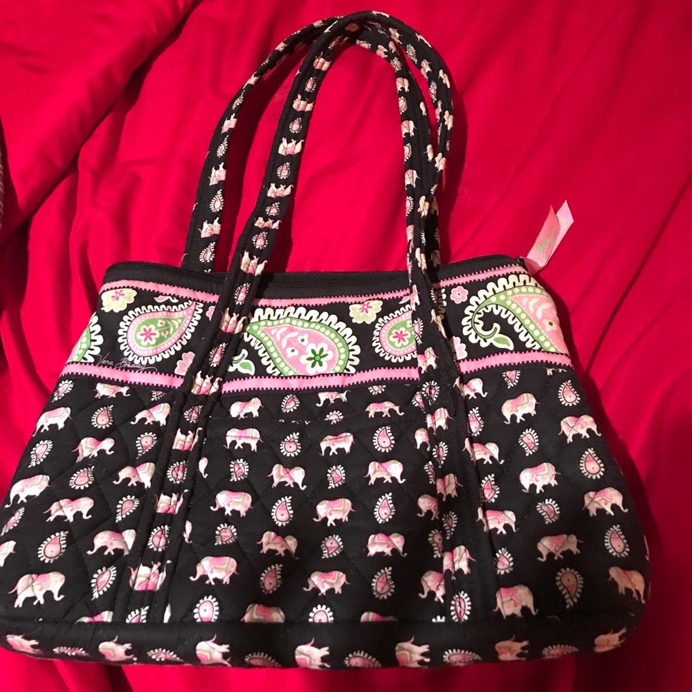 Vera Bradley Elephant Pattern Shoulder Bag
