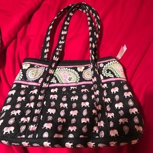 Vera Bradley Elephant Pattern Shoulder Bag