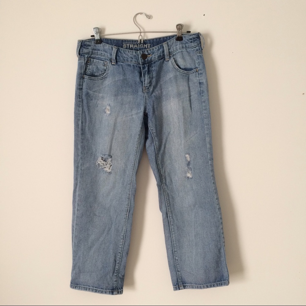 NY & Company Boyfriend Fit Distressed Jeans Sz 4