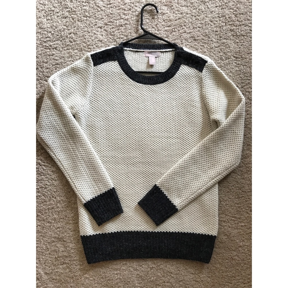 Waffle knit sweater