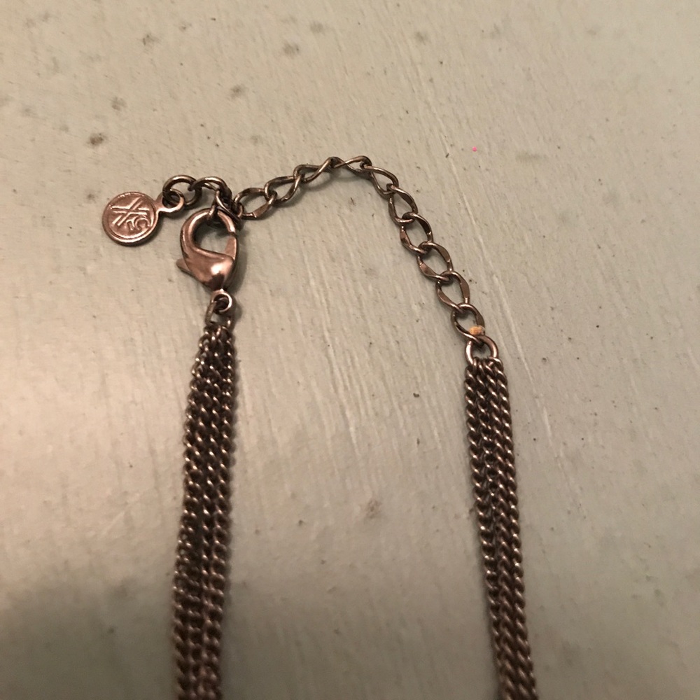 •Gunmetal Art Deco Style Sunburst Necklace• - Picture 7 of 8