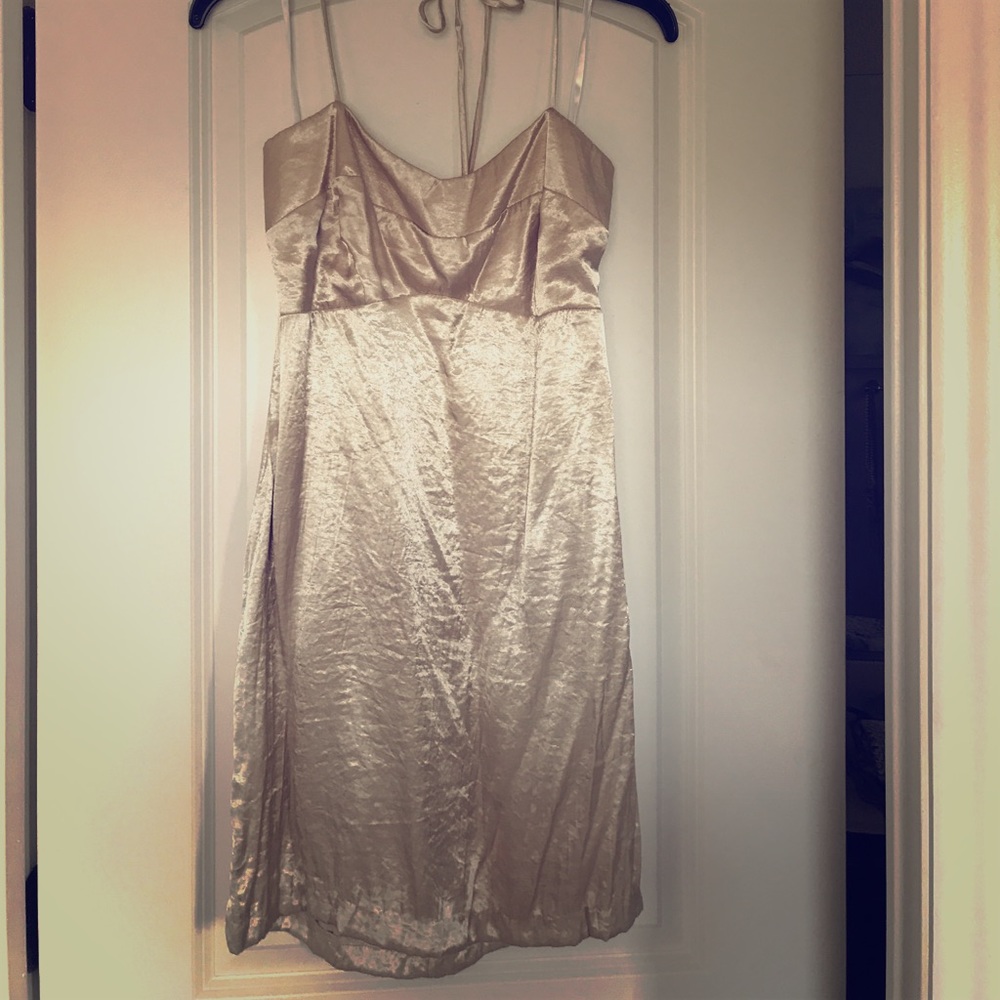 Gold Charlotte Russe mini dress