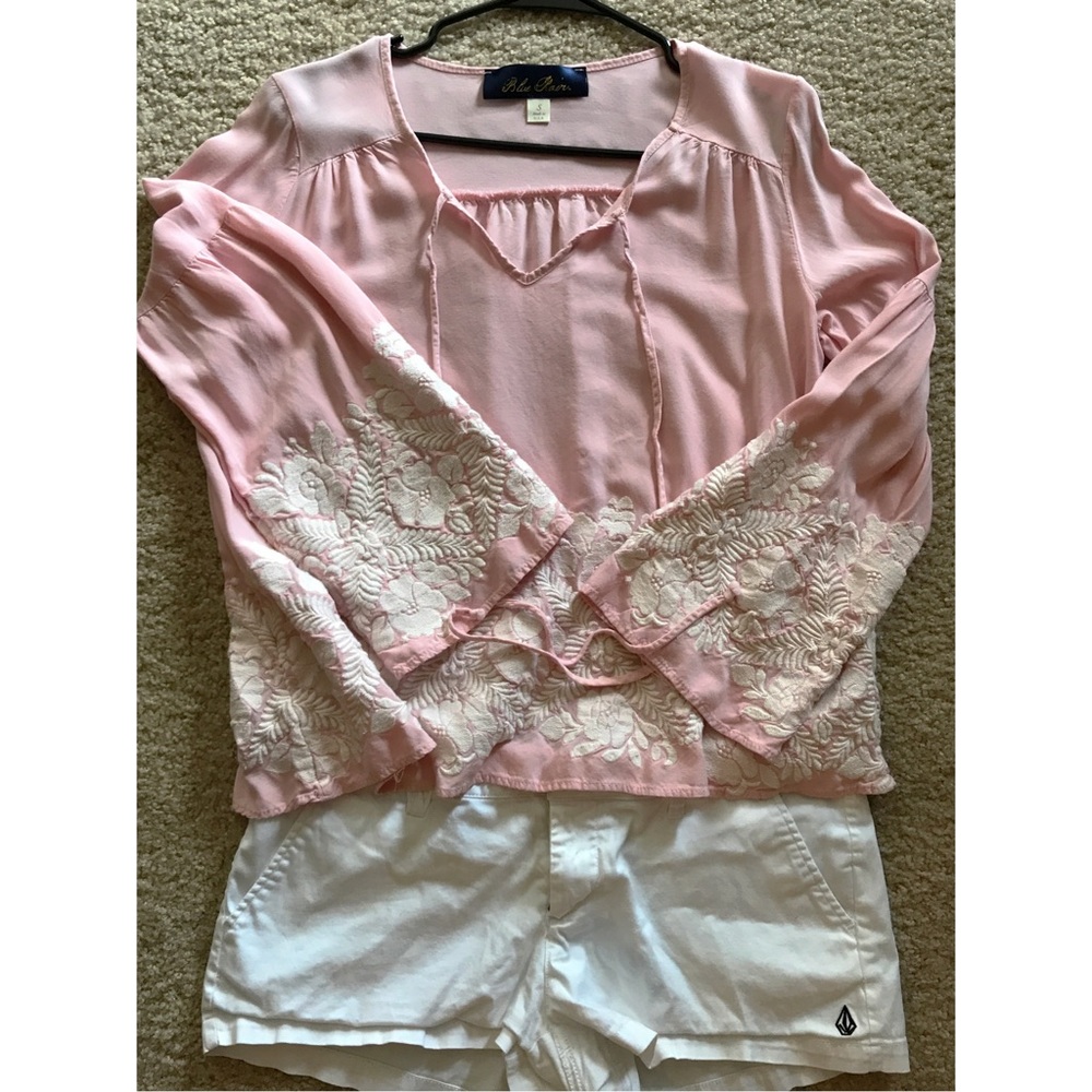 Francesca's blouse with embroidery detail