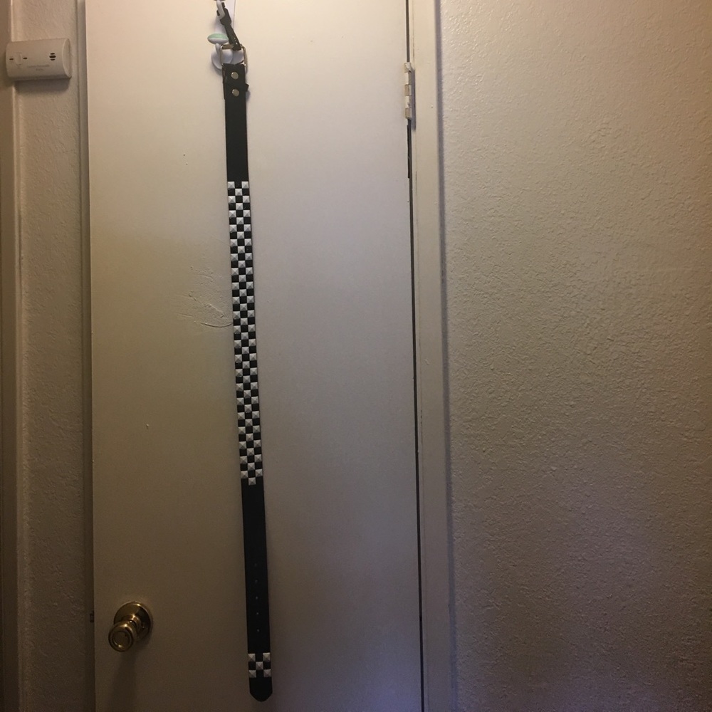 NWT Genuine leather. Black and white.