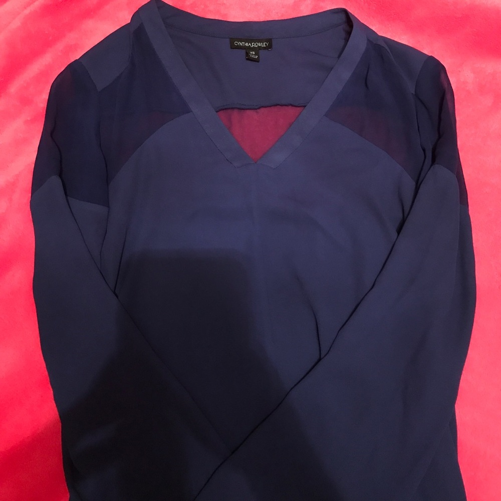 Navy blouse