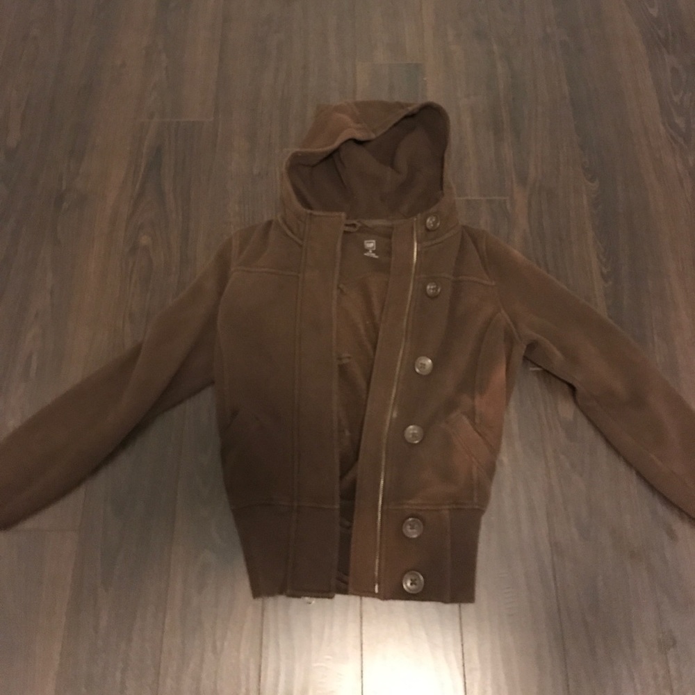 Gap size small brown hooded jacket