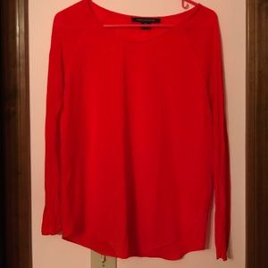 French connection red blouse
