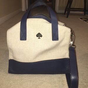 Kate Spade canvas and leather handbag