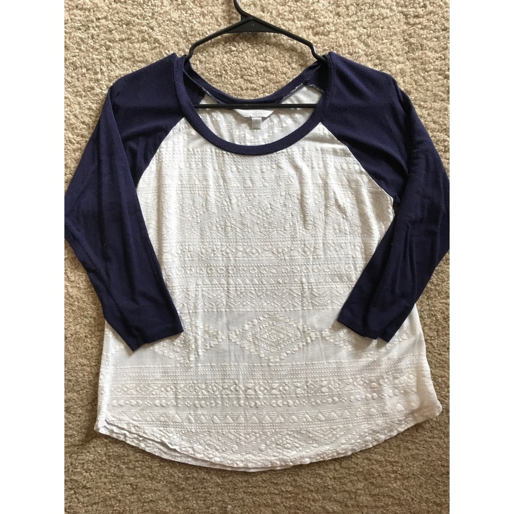 Tribal print 3/4 tee