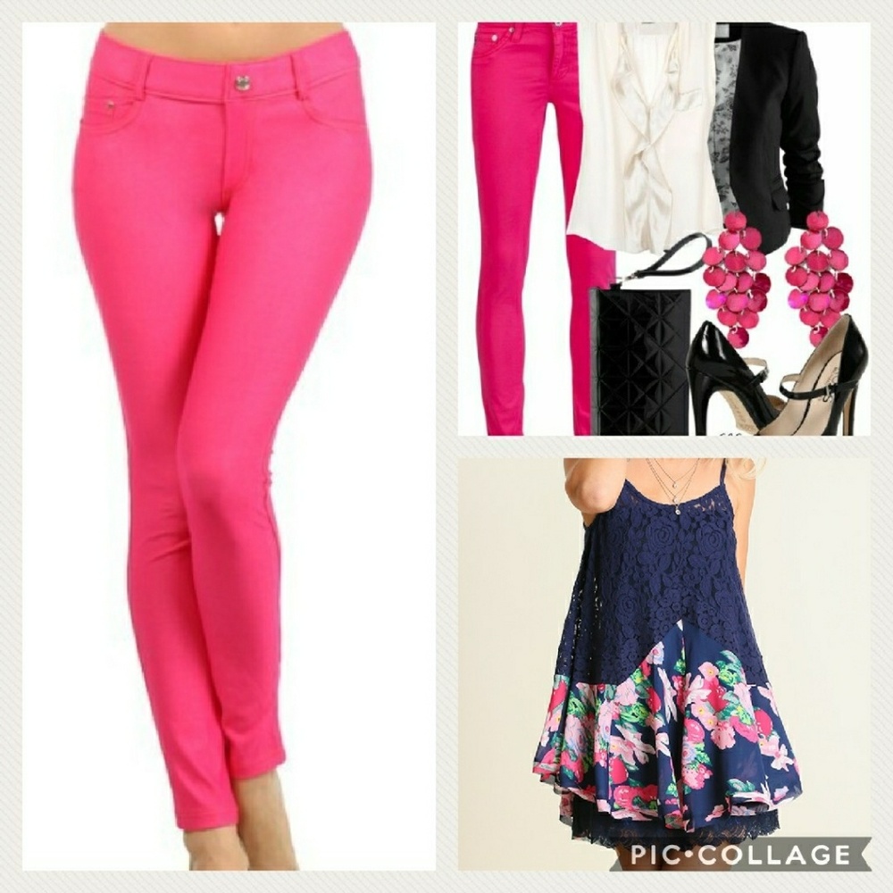 Fushia Jeggings