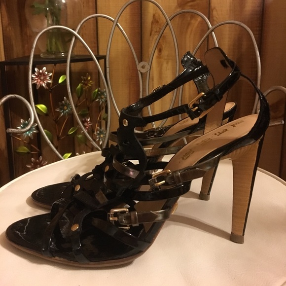L.A.M.B. Shoes - Gorgeous black and silver LAMB heels 😍❤️🌹