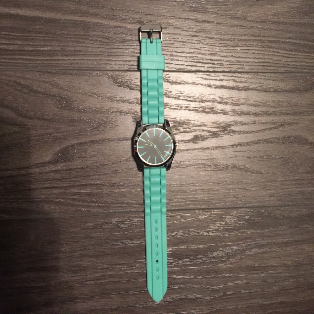 Mint green watch